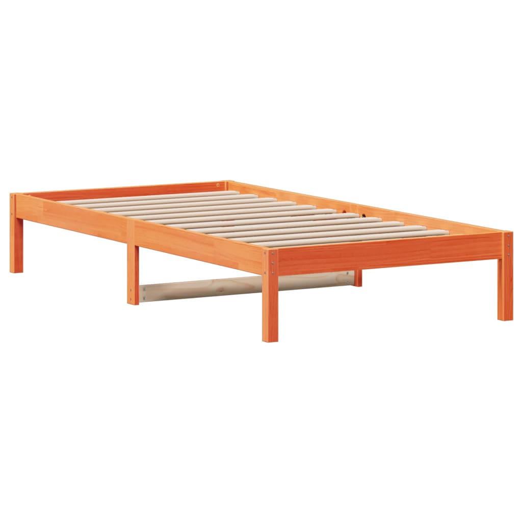 Day Bed without Mattress Wax Brown 90x200 cm Solid Wood Pine - Bargainia.com - 