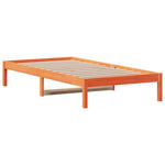 Day Bed without Mattress Wax Brown 90x200 cm Solid Wood Pine - Bargainia.com - 
