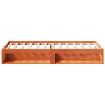 Day Bed without Mattress Wax Brown 90x200 cm Solid Wood Pine - Bargainia.com - 