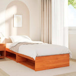 Day Bed without Mattress Wax Brown 90x200 cm Solid Wood Pine - Bargainia.com - 