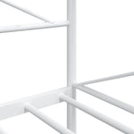 Day Bed without Mattress White 100x190 cm Steel - Bargainia.com - 