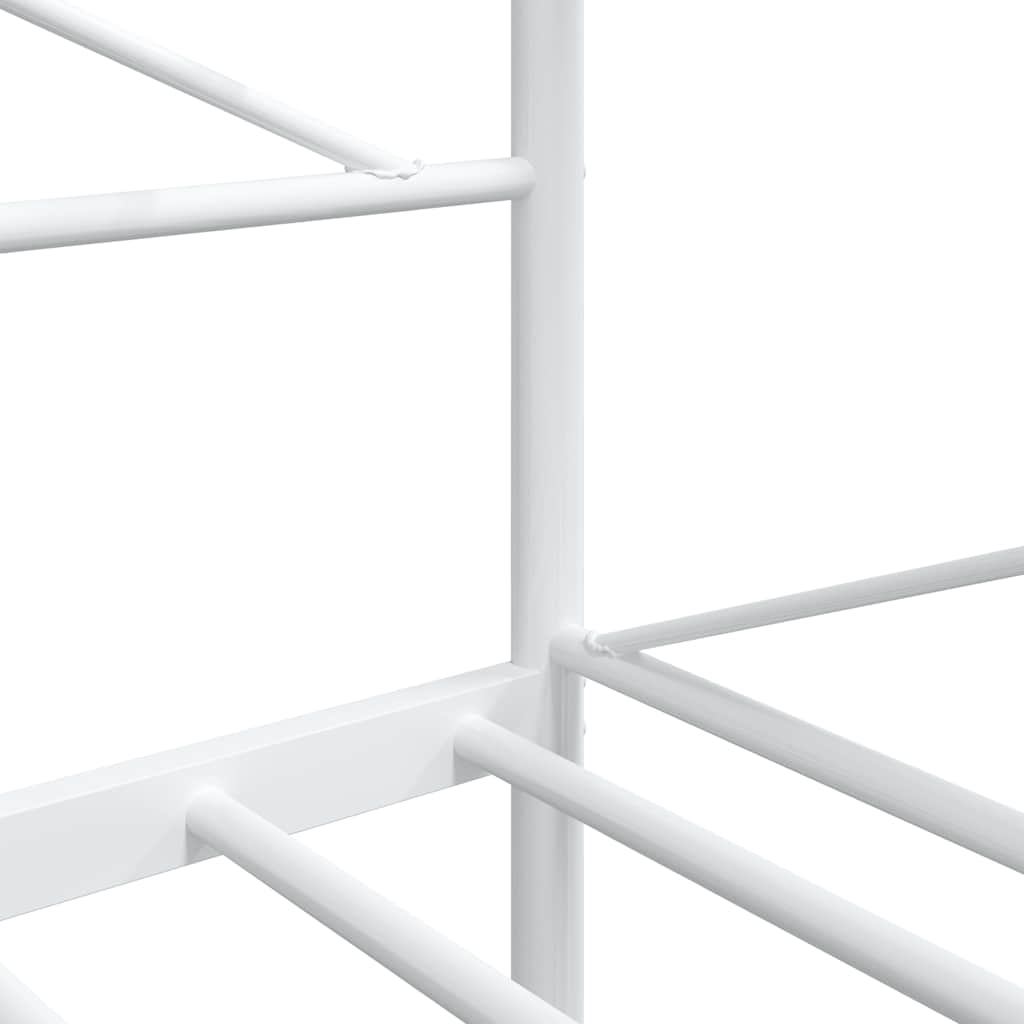 Day Bed without Mattress White 100x190 cm Steel - Bargainia.com - 