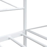 Day Bed without Mattress White 100x200 cm Steel - Bargainia.com - 