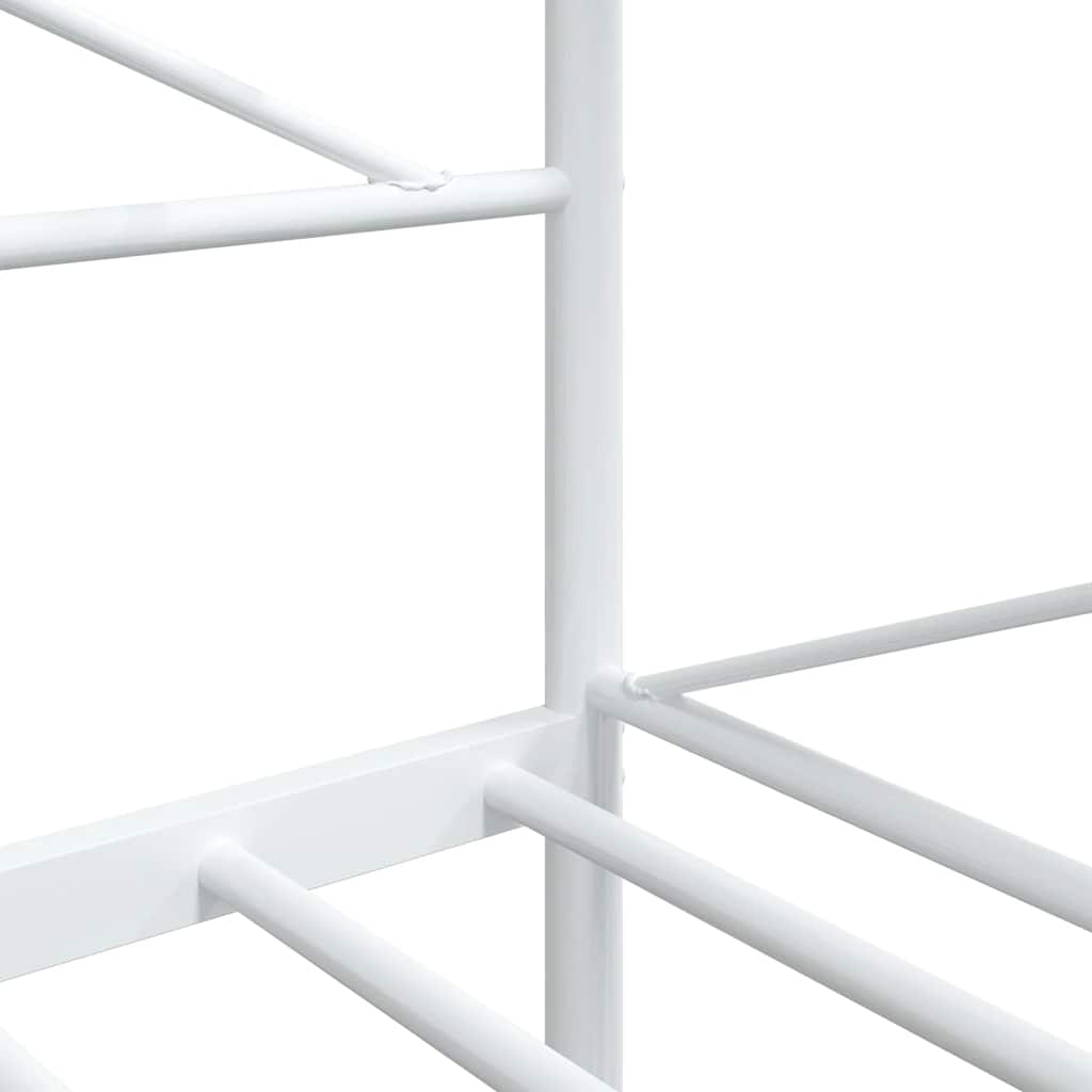 Day Bed without Mattress White 100x200 cm Steel - Bargainia.com - 