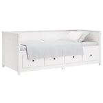 Day Bed without Mattress White 80x200 cm Solid Wood Pine - Bargainia.com - 