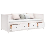 Day Bed without Mattress White 80x200 cm Solid Wood Pine - Bargainia.com - 