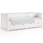 Day Bed without Mattress White 80x200 cm Solid Wood Pine - Bargainia.com - 