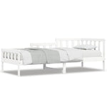 Day Bed without Mattress White 80x200 cm Solid Wood Pine - Bargainia.com - 