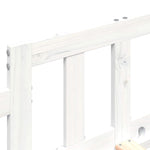 Day Bed without Mattress White 80x200 cm Solid Wood Pine - Bargainia.com - 