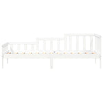 Day Bed without Mattress White 80x200 cm Solid Wood Pine - Bargainia.com - 
