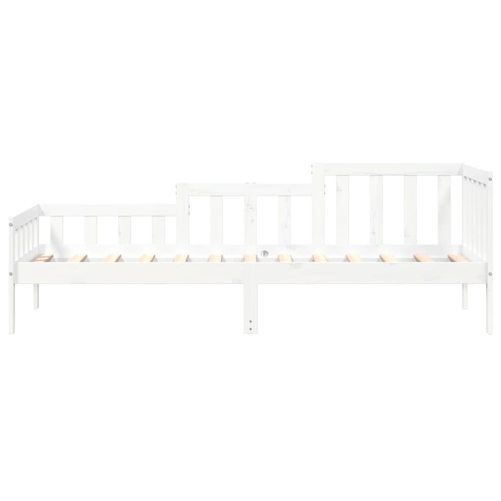 Day Bed without Mattress White 80x200 cm Solid Wood Pine - Bargainia.com - 