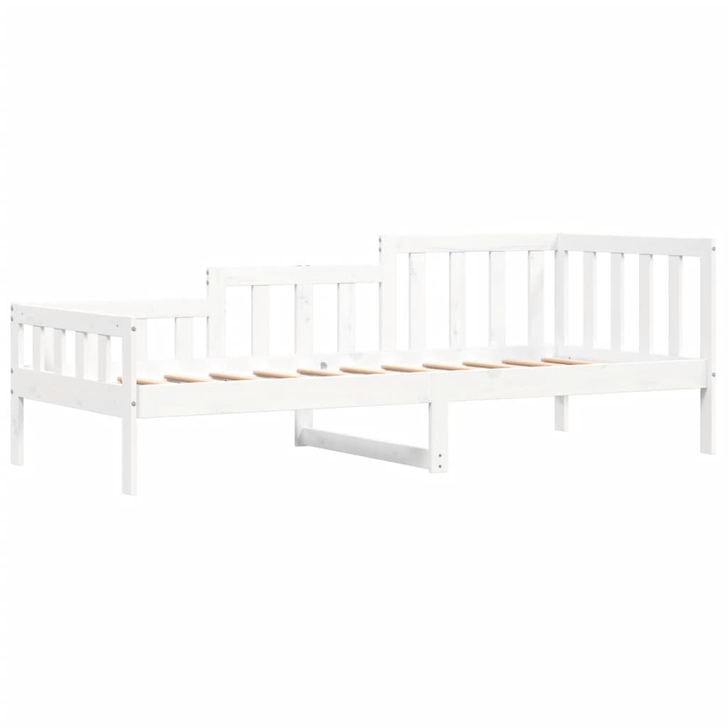 Day Bed without Mattress White 80x200 cm Solid Wood Pine - Bargainia.com - 