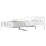 Day Bed without Mattress White 80x200 cm Solid Wood Pine - Bargainia.com - 