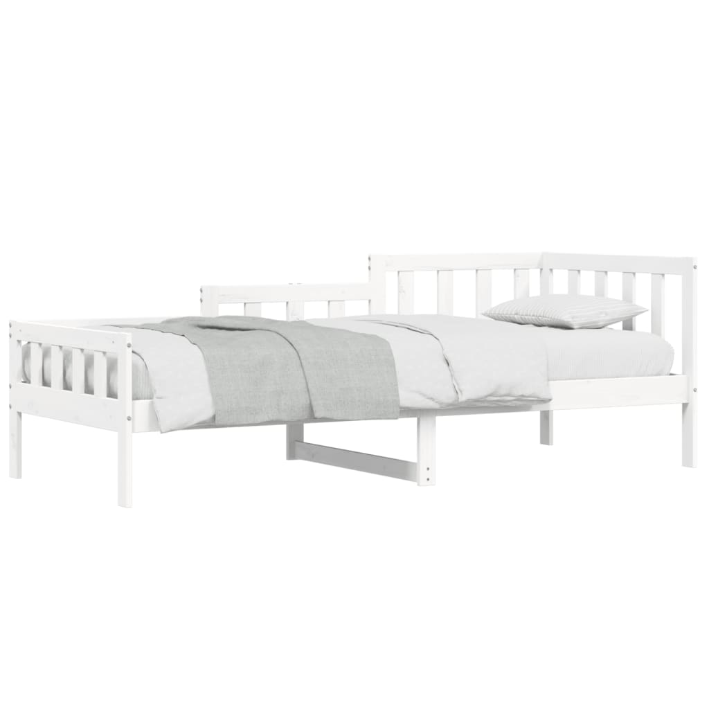 Day Bed without Mattress White 80x200 cm Solid Wood Pine - Bargainia.com - 