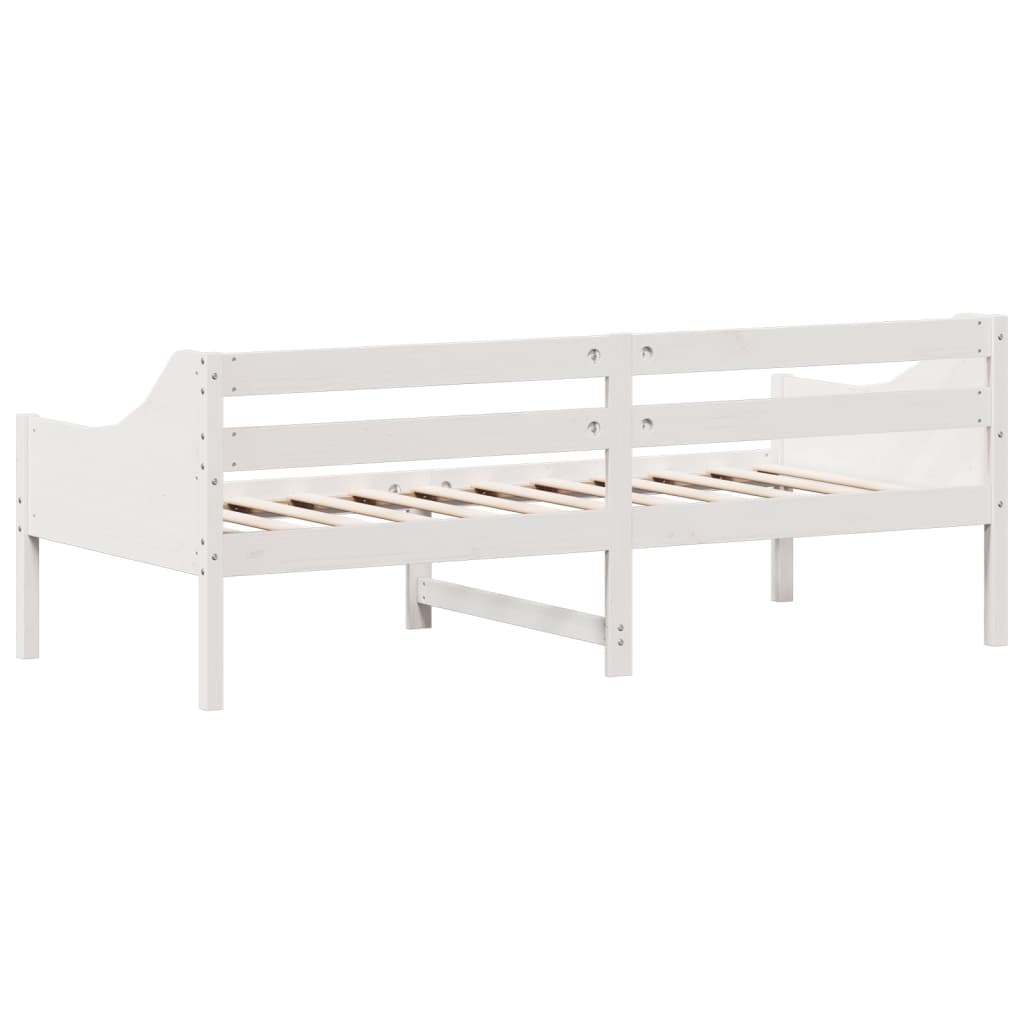 Day Bed without Mattress White 80x200 cm Solid Wood Pine - Bargainia.com - 