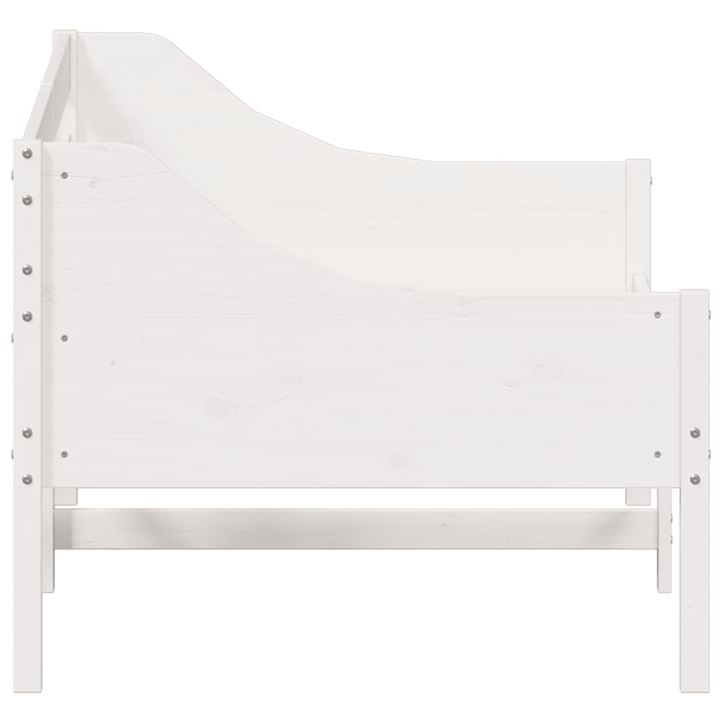 Day Bed without Mattress White 80x200 cm Solid Wood Pine - Bargainia.com - 