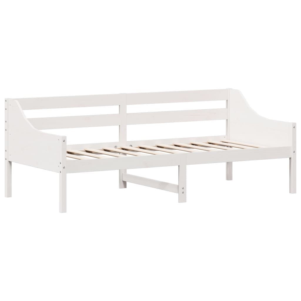 Day Bed without Mattress White 80x200 cm Solid Wood Pine - Bargainia.com - 