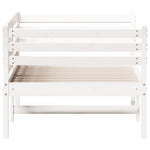 Day Bed without Mattress White 80x200 cm Solid Wood Pine - Bargainia.com - 