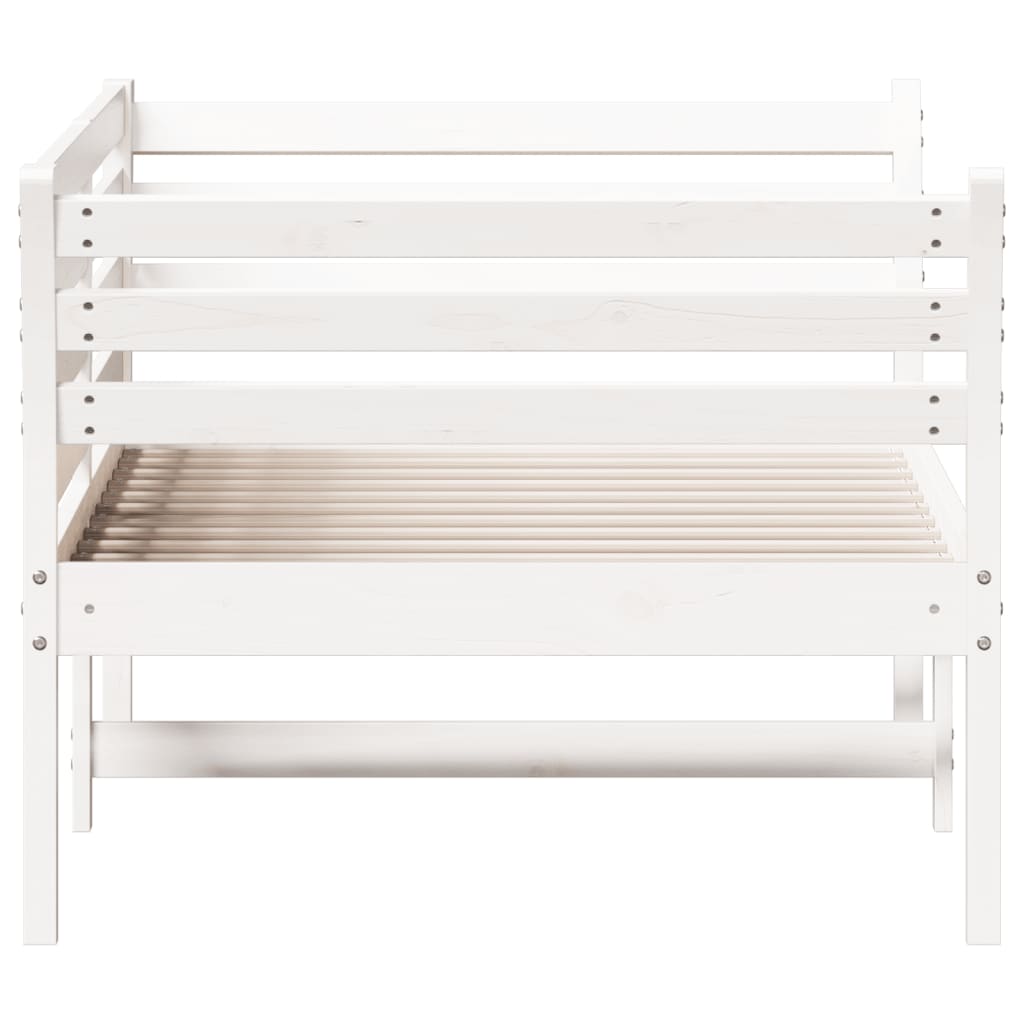 Day Bed without Mattress White 80x200 cm Solid Wood Pine - Bargainia.com - 