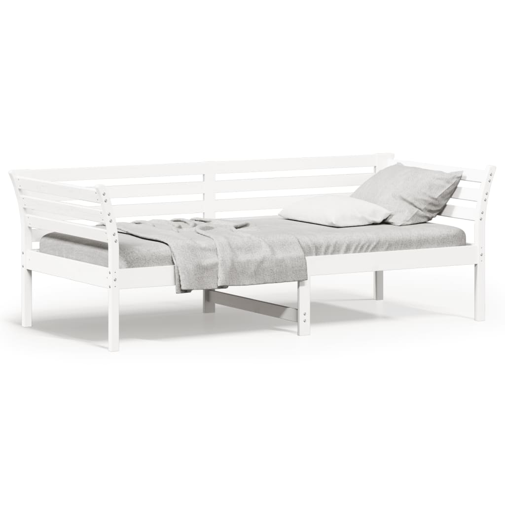 Day Bed without Mattress White 80x200 cm Solid Wood Pine - Bargainia.com - 