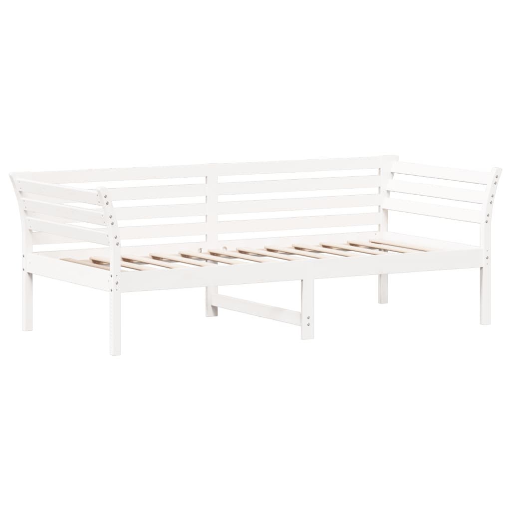 Day Bed without Mattress White 80x200 cm Solid Wood Pine - Bargainia.com - 