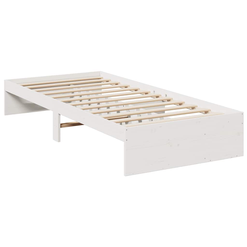 Day Bed without Mattress White 80x200 cm Solid Wood Pine - Bargainia.com - 
