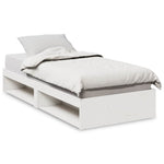 Day Bed without Mattress White 80x200 cm Solid Wood Pine - Bargainia.com - 