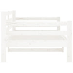 Day Bed without Mattress White 80x200cm Solid Wood Pine - Bargainia.com - 