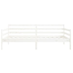 Day Bed without Mattress White 80x200cm Solid Wood Pine - Bargainia.com - 