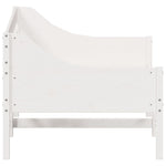 Day Bed without Mattress White 90x190 cm Single Solid Wood Pine - Bargainia.com - 