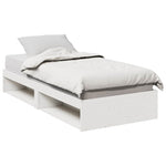 Day Bed without Mattress White 90x190 cm Solid Wood Pine - Bargainia.com - 