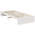 Day Bed without Mattress White 90x190 cm Solid Wood Pine - Bargainia.com - 