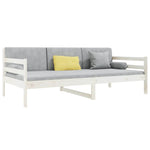 Day Bed without Mattress White 90x190cm Solid Wood Pine - Bargainia.com - 