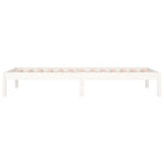 Day Bed without Mattress White 90x200 cm Solid Wood Pine - Bargainia.com - 