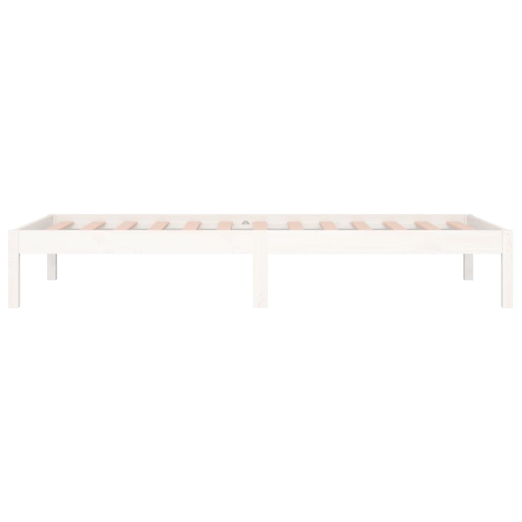 Day Bed without Mattress White 90x200 cm Solid Wood Pine - Bargainia.com - 