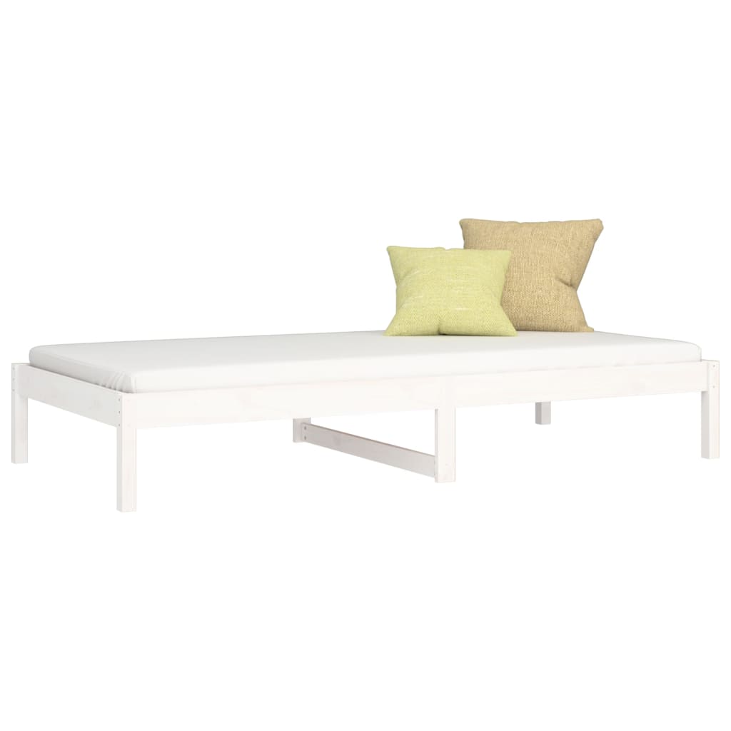 Day Bed without Mattress White 90x200 cm Solid Wood Pine - Bargainia.com - 8720287073918 - 820413