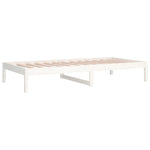 Day Bed without Mattress White 90x200 cm Solid Wood Pine - Bargainia.com - 