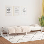 Day Bed without Mattress White 90x200 cm Solid Wood Pine - Bargainia.com - 