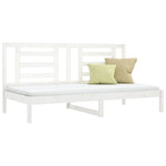 Day Bed without Mattress White 90x200 cm Solid Wood Pine - Bargainia.com - 