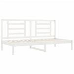 Day Bed without Mattress White 90x200 cm Solid Wood Pine - Bargainia.com - 
