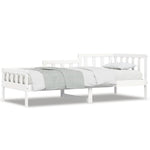 Day Bed without Mattress White 90x200 cm Solid Wood Pine - Bargainia.com - 