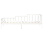 Day Bed without Mattress White 90x200 cm Solid Wood Pine - Bargainia.com - 