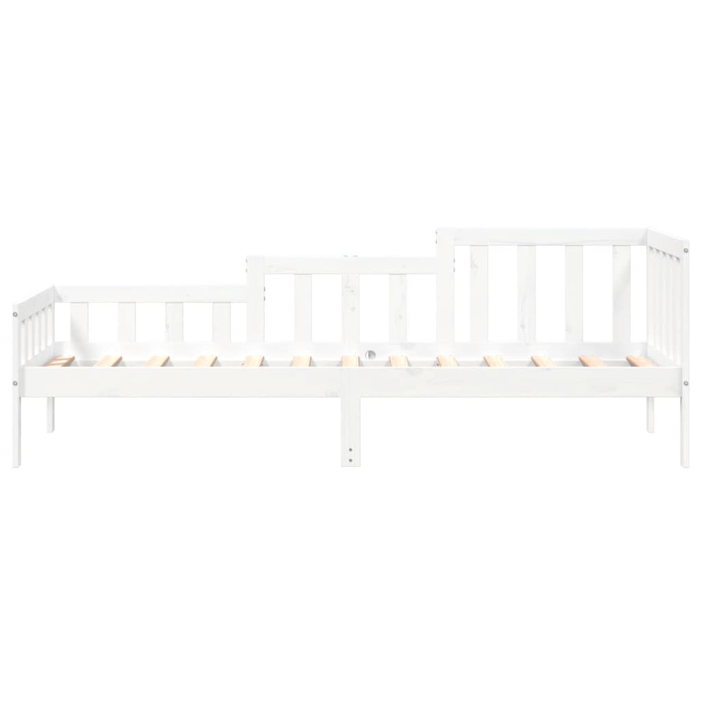 Day Bed without Mattress White 90x200 cm Solid Wood Pine - Bargainia.com - 