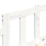 Day Bed without Mattress White 90x200 cm Solid Wood Pine - Bargainia.com - 