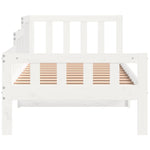 Day Bed without Mattress White 90x200 cm Solid Wood Pine - Bargainia.com - 