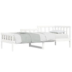 Day Bed without Mattress White 90x200 cm Solid Wood Pine - Bargainia.com - 