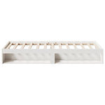 Day Bed without Mattress White 90x200 cm Solid Wood Pine - Bargainia.com - 