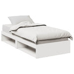 Day Bed without Mattress White 90x200 cm Solid Wood Pine - Bargainia.com - 