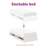 Day Bed without Mattress White 90x200 cm Solid Wood Pine - Bargainia.com - 