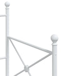 Day Bed without Mattress White 90x200 cm Steel - Bargainia.com - 
